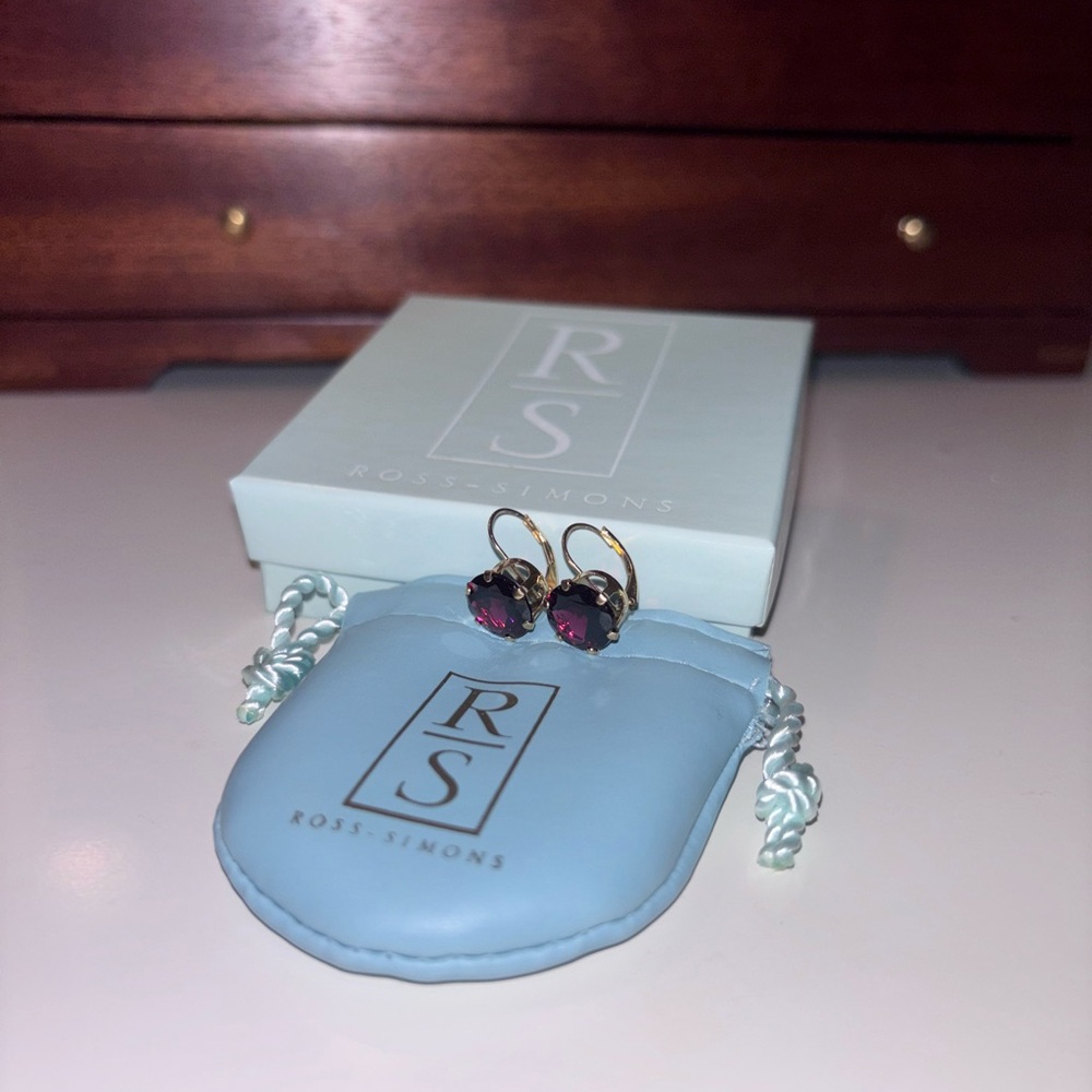 Ross-Simons Garnet Earrings